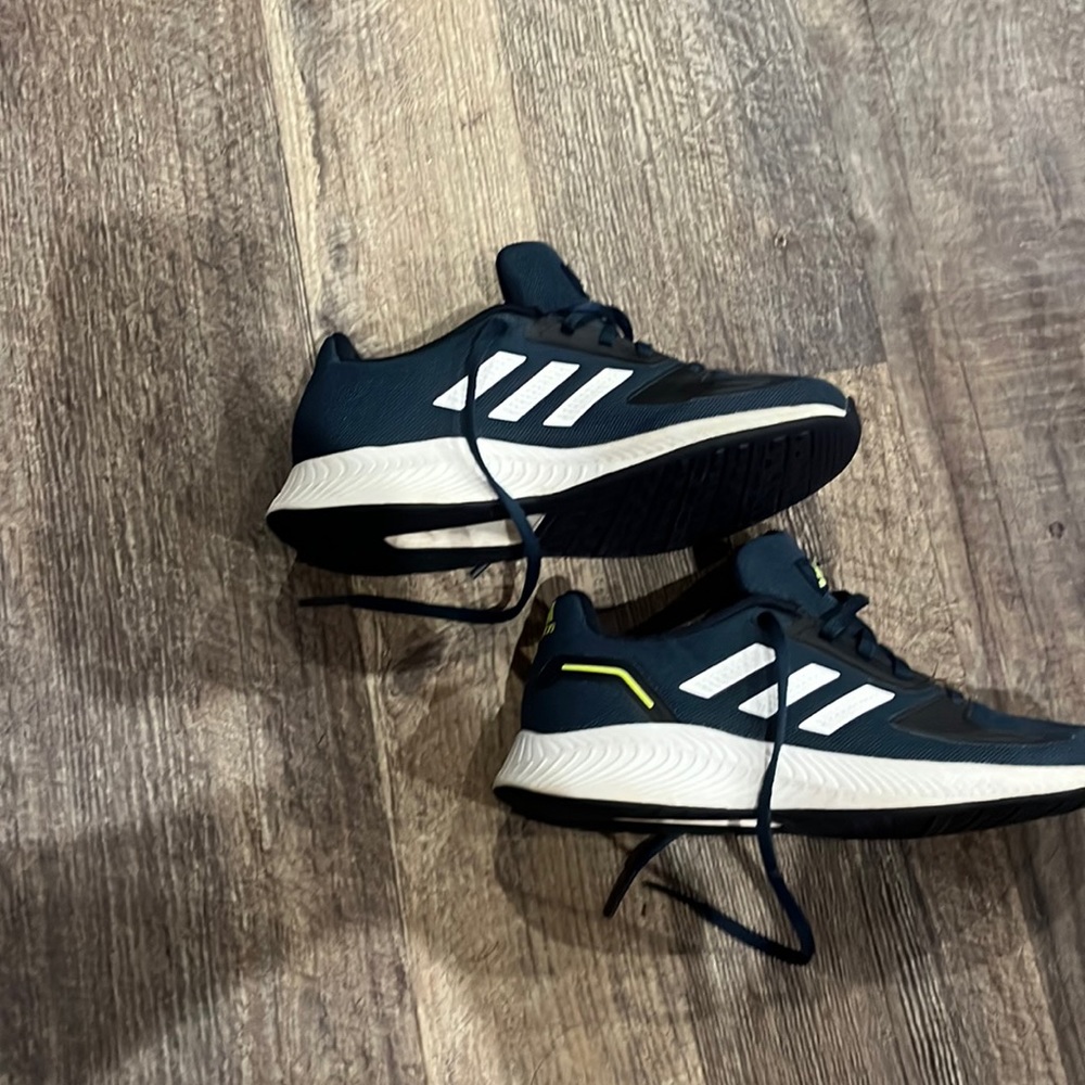 Adidas boys shoes.  Size 2.  Navy